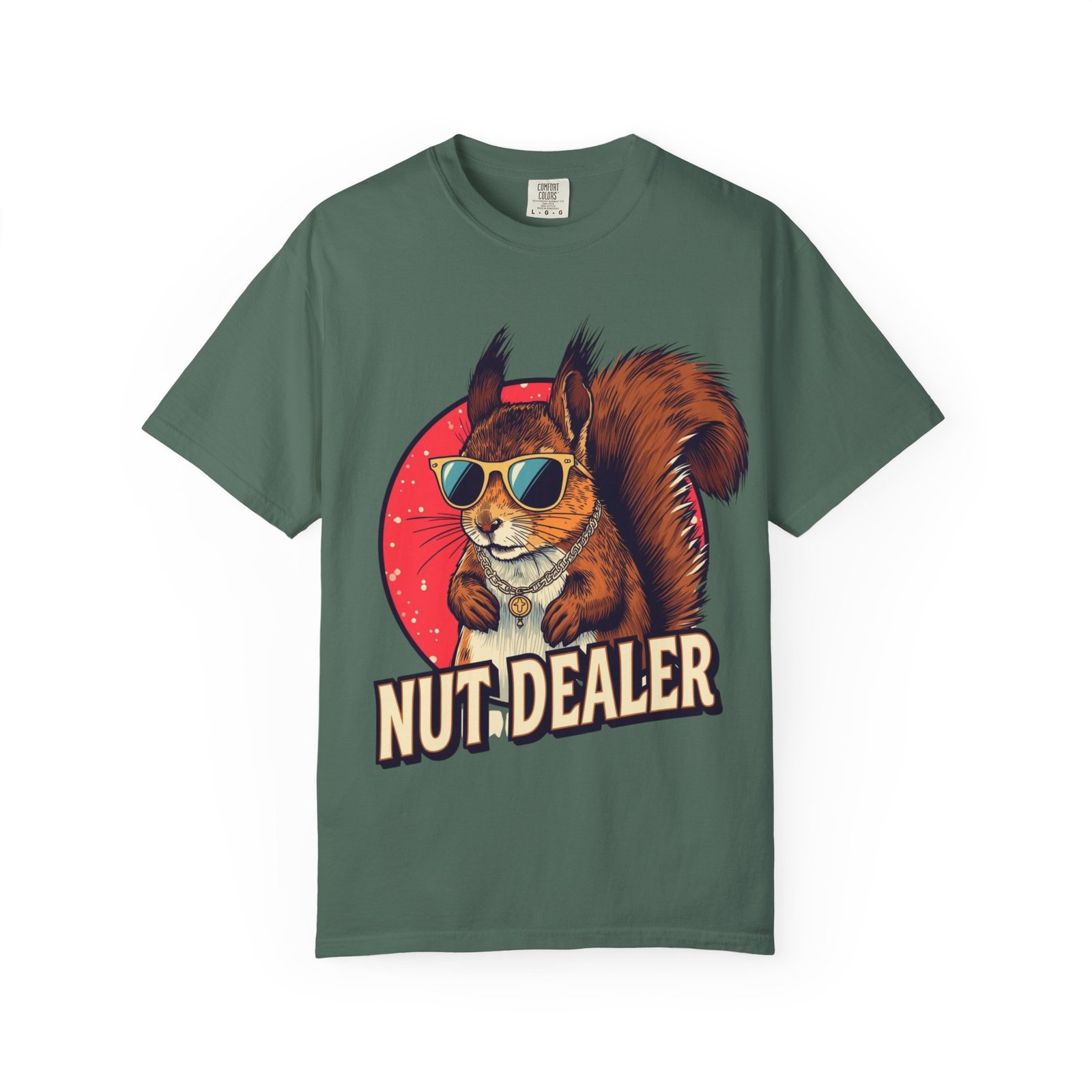 Nut Dealer Unisex Garment-Dyed T-Shirt | Funny Animal Tee, Squirrel Lover Shirt, Eco-Friendly Apparel, Unique Gift, Casual Wear - Image 2