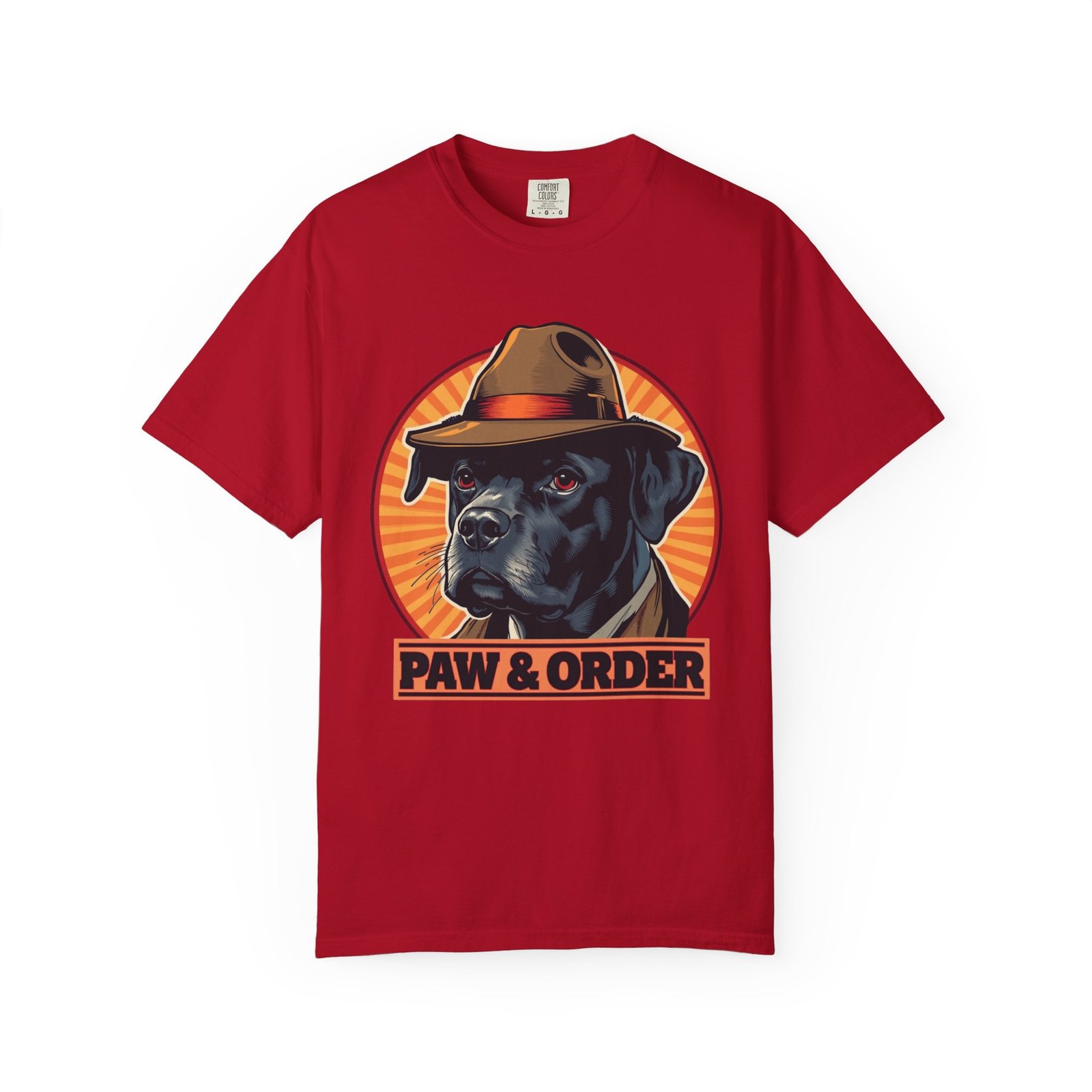 Paw & Order Dog Detective T-Shirt - Image 7