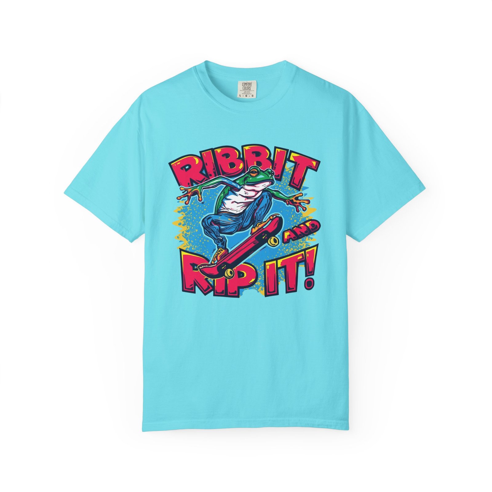 Ribbit and Rip It! Skate Frog Graphic T-Shirt - Image 5