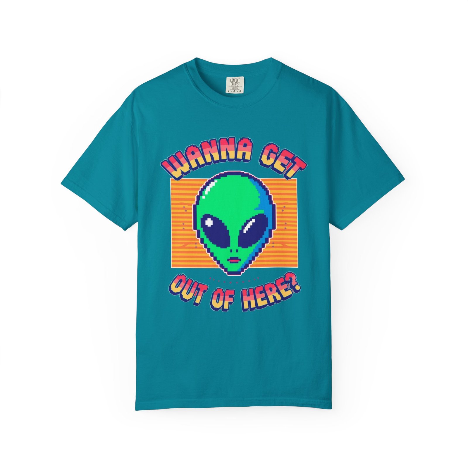 Retro Alien Graphic Tee, Cool T-shirt, Gift for Nerds, Casual Wear, Fun Statement Shirt, Unisex Alien Shirt, Sci-Fi Apparel - Image 7