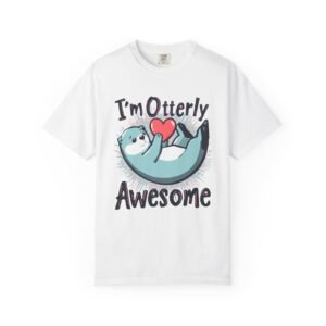 I'm Otterly Awesome T-Shirt — Cute Otter Heart Graphic Tee