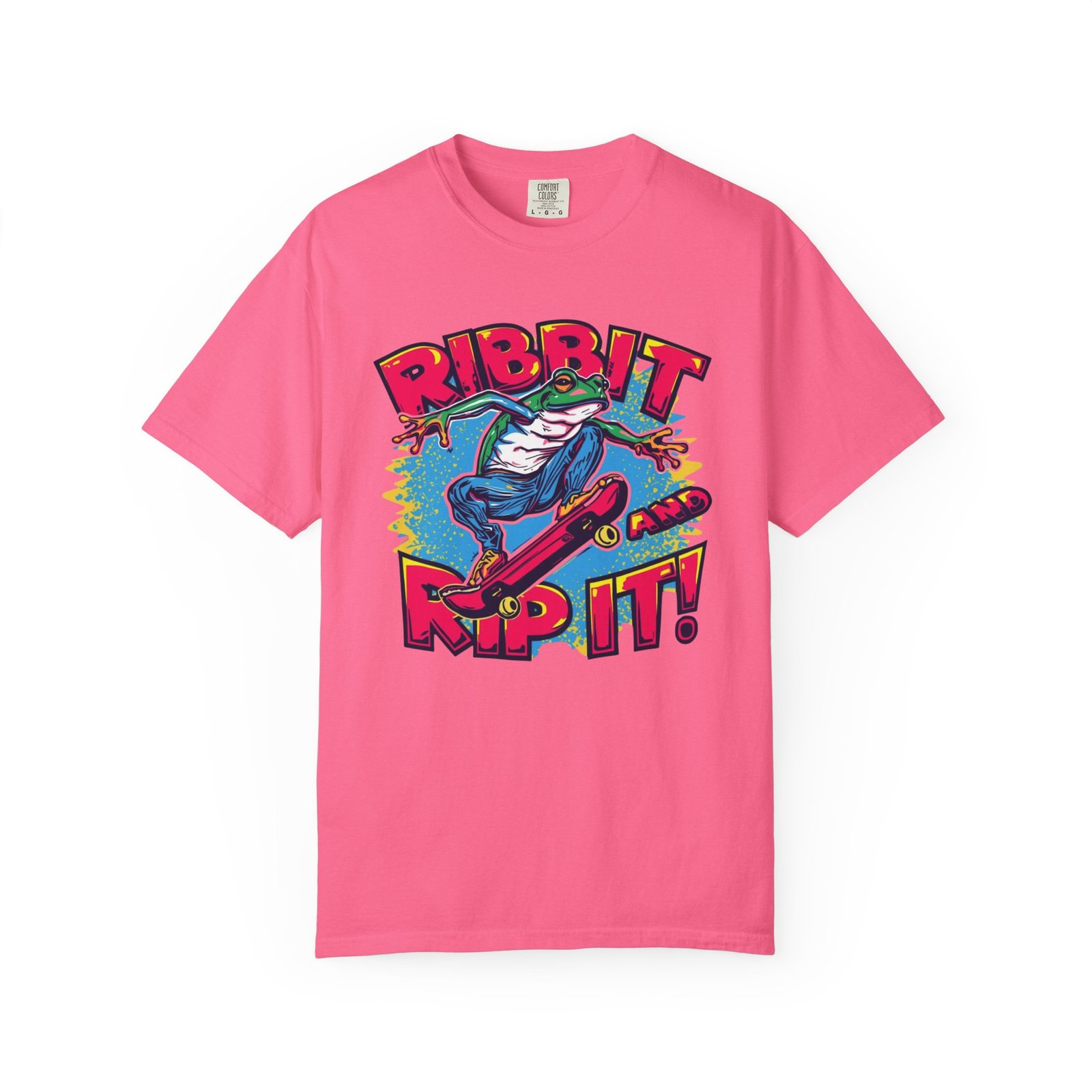 Ribbit and Rip It! Skate Frog Graphic T-Shirt - Image 7
