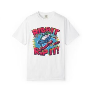 Ribbit and Rip It! Skate Frog Graphic T-Shirt
