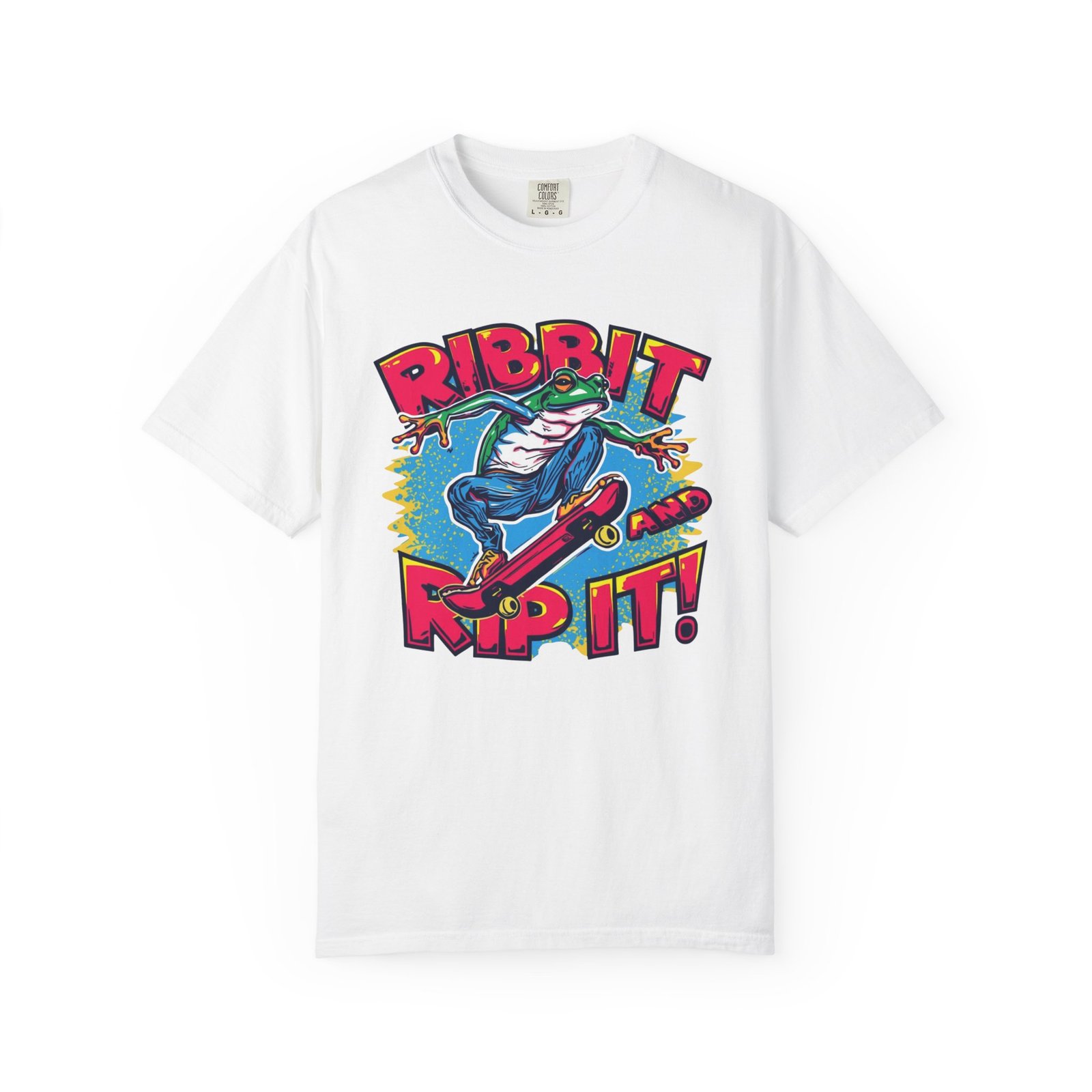 Ribbit and Rip It! Skate Frog Graphic T-Shirt