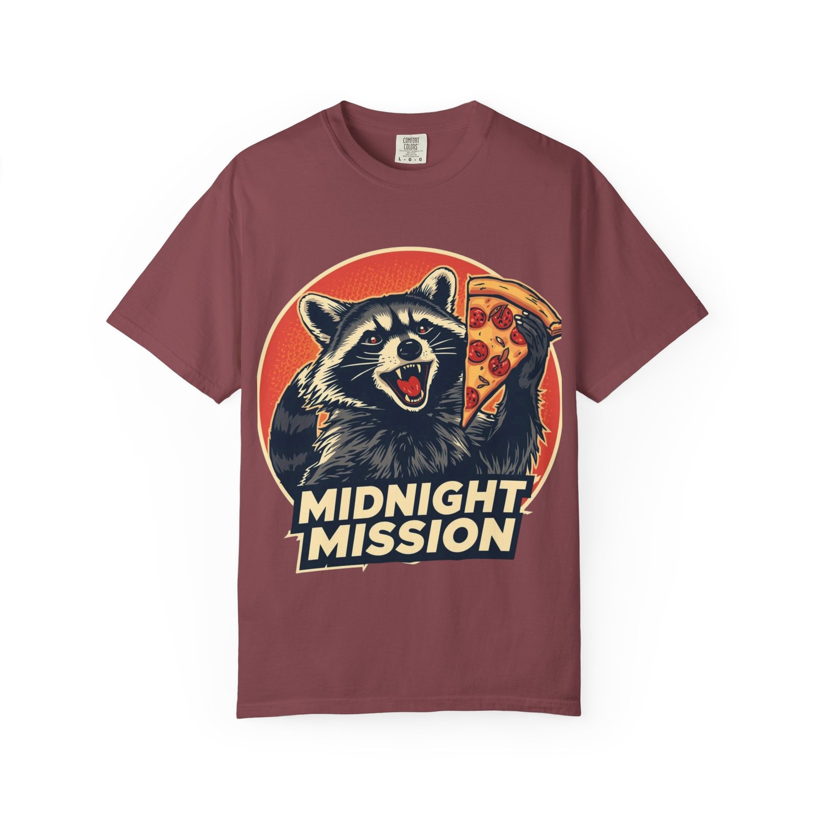 Midnight Mission Graphic Tee | Funny Raccoon Pizza T-shirt, Unisex T-shirt, Casual Wear, Gift for Pizza Lovers, Summer Tee - Image 8