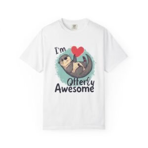 Otterly Awesome T-Shirt — Cute Otter Heart Graphic Tee