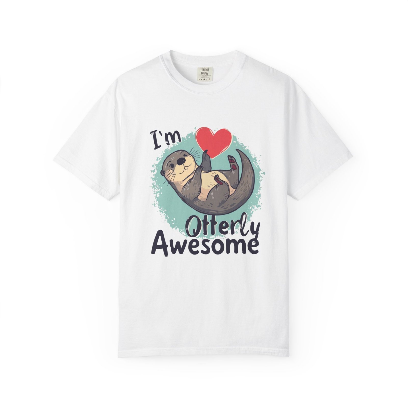Otterly Awesome T-Shirt — Cute Otter Heart Graphic Tee