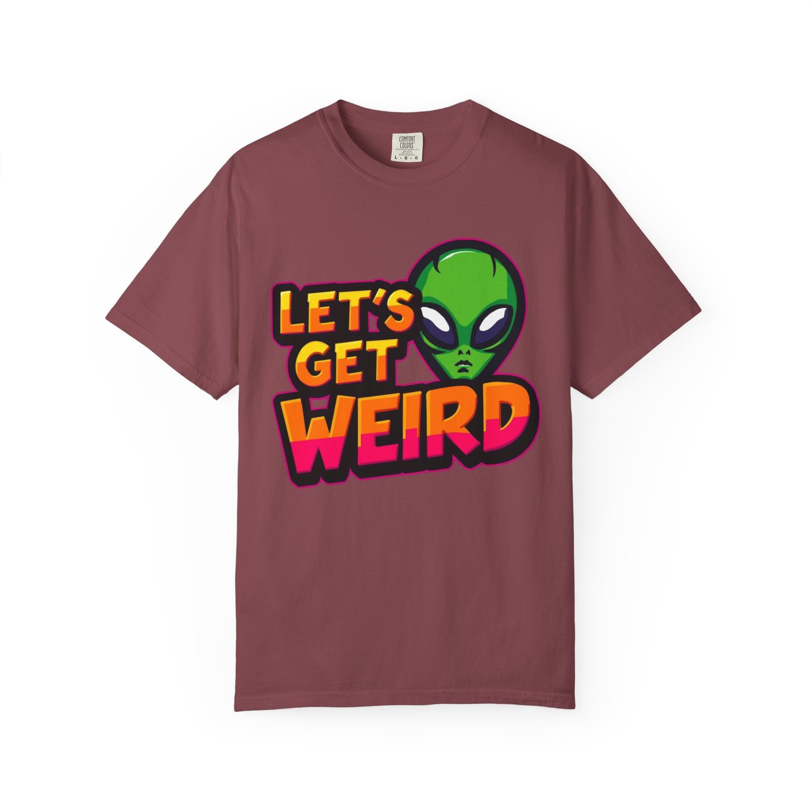 Unisex Alien Print T-Shirt - Let's Get Weird Tee, Quirky Apparel for Sci-Fi Lovers, Casual Gift for Birthdays, Fun Graphic Tee - Image 13