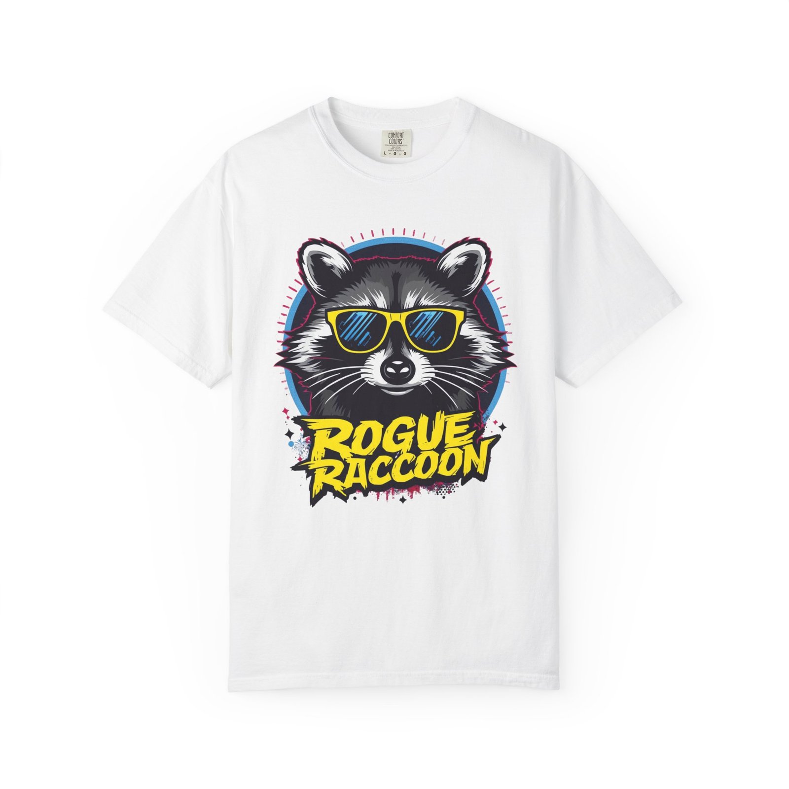 Rogue Raccoon Graphic T-Shirt — Cool Sunglasses Retro Streetwear Tee