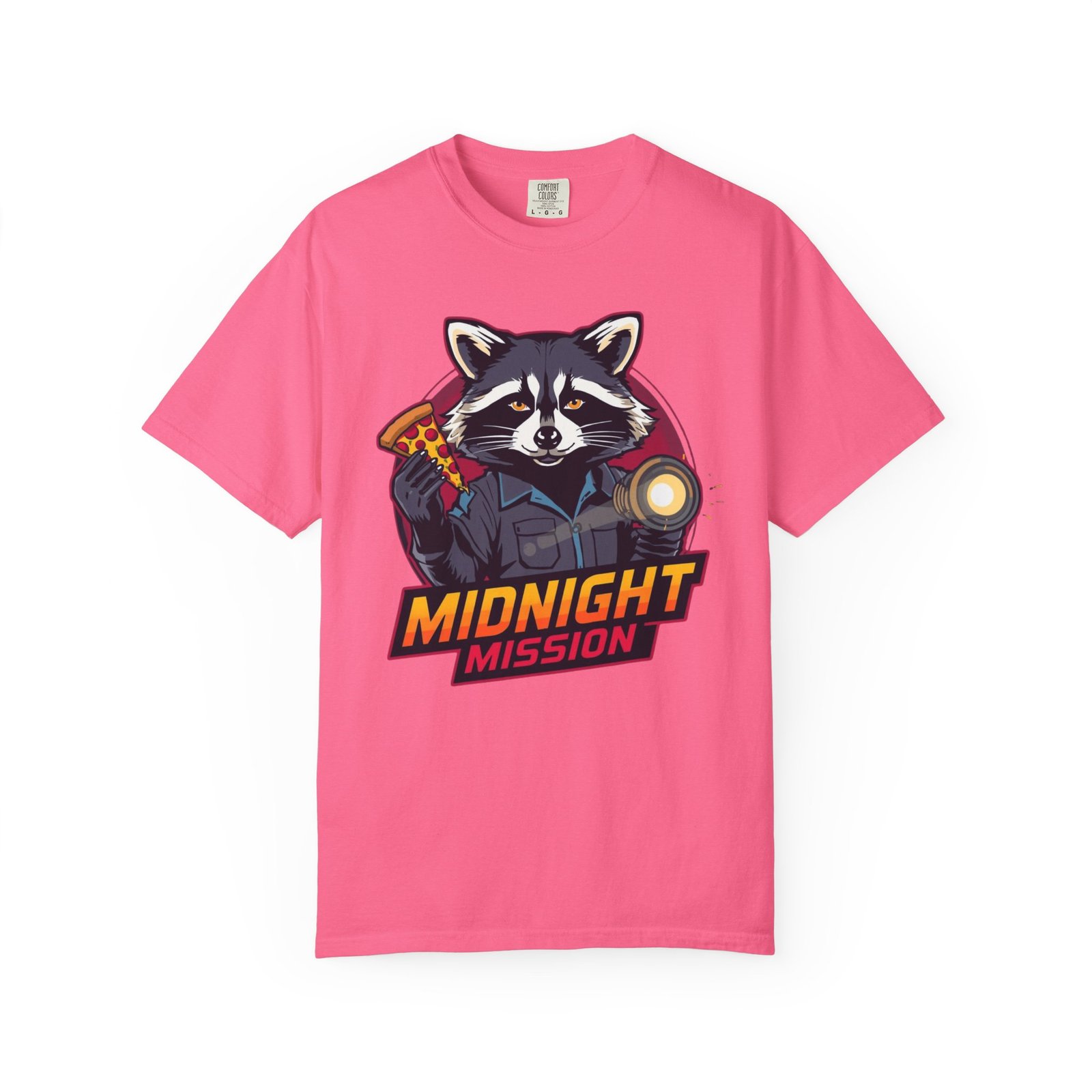 Cool Midnight Mission Raccoon T-Shirt, Unisex Casual Tee, Graphic Shirt for Gamers, Birthday Gift, Fun Adventure Apparel, Unique Graphic Tee - Image 9