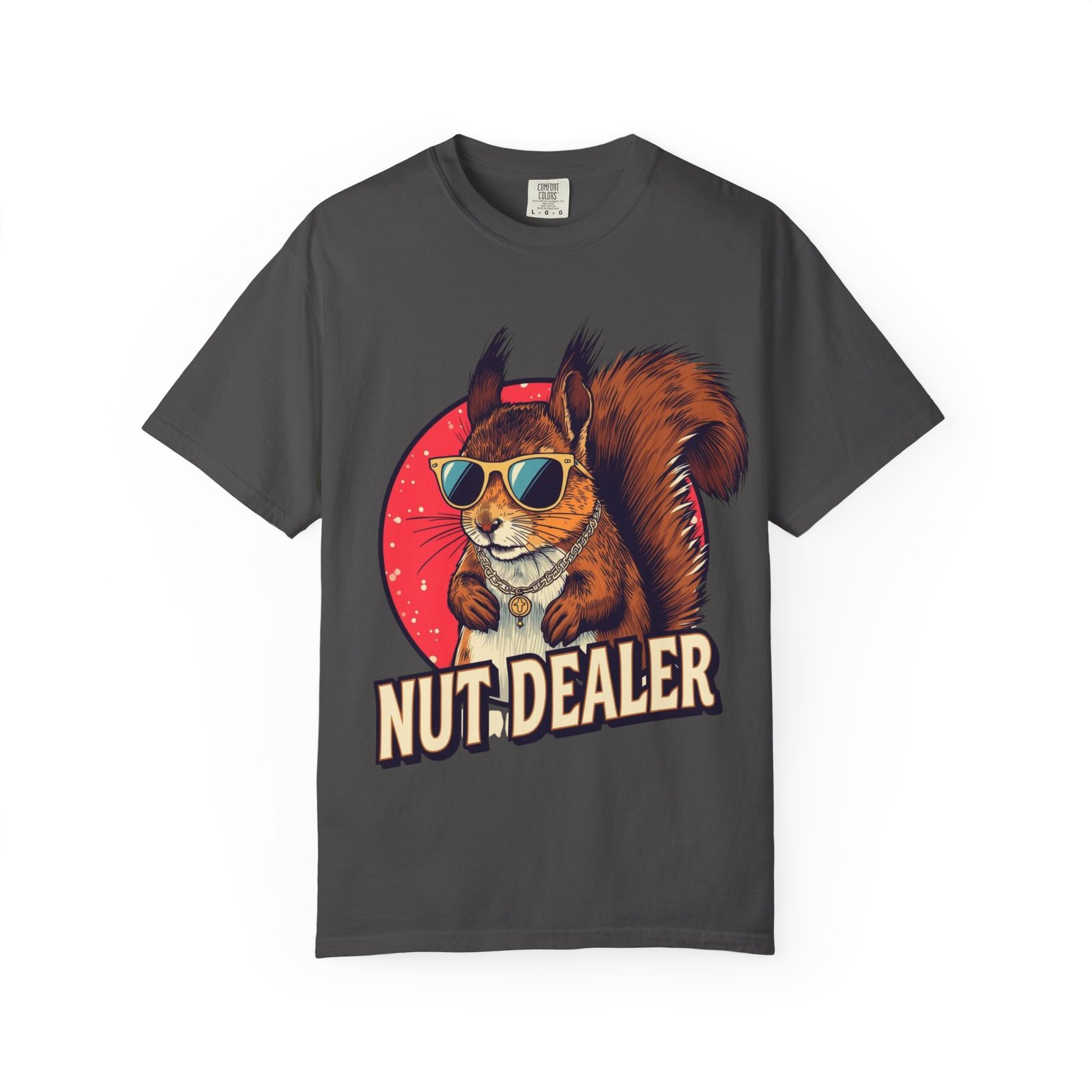 Nut Dealer Unisex Garment-Dyed T-Shirt | Funny Animal Tee, Squirrel Lover Shirt, Eco-Friendly Apparel, Unique Gift, Casual Wear - Image 3
