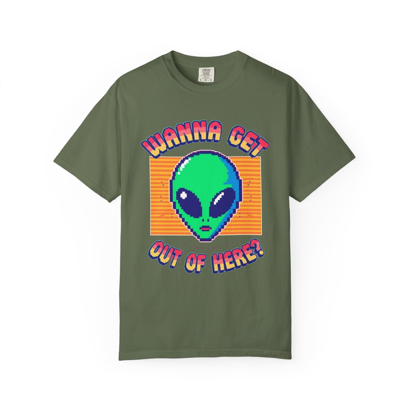 Retro Alien Graphic Tee, Cool T-shirt, Gift for Nerds, Casual Wear, Fun Statement Shirt, Unisex Alien Shirt, Sci-Fi Apparel - Image 4
