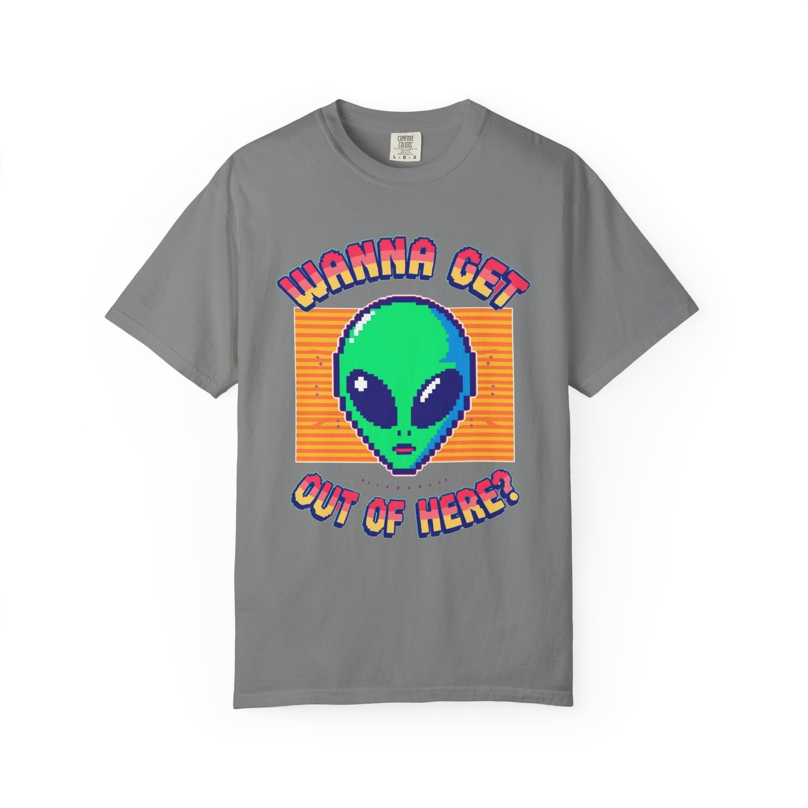 Retro Alien Graphic Tee, Cool T-shirt, Gift for Nerds, Casual Wear, Fun Statement Shirt, Unisex Alien Shirt, Sci-Fi Apparel - Image 3