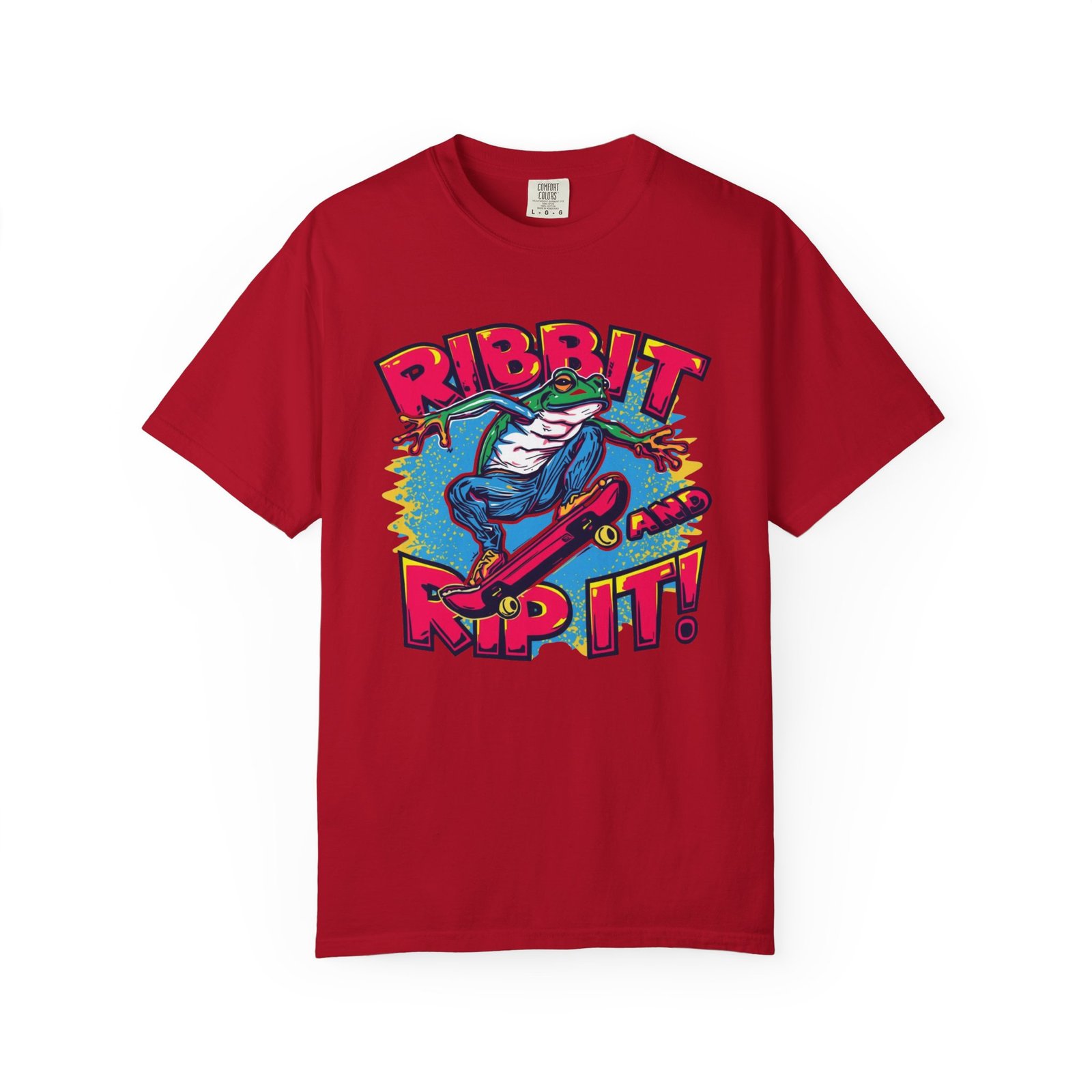 Ribbit and Rip It! Skate Frog Graphic T-Shirt - Image 8