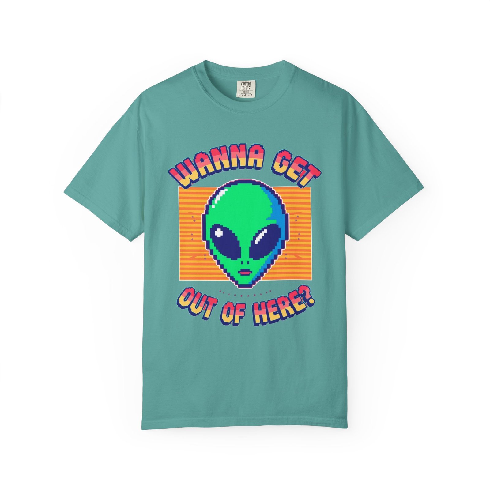 Retro Alien Graphic Tee, Cool T-shirt, Gift for Nerds, Casual Wear, Fun Statement Shirt, Unisex Alien Shirt, Sci-Fi Apparel - Image 6