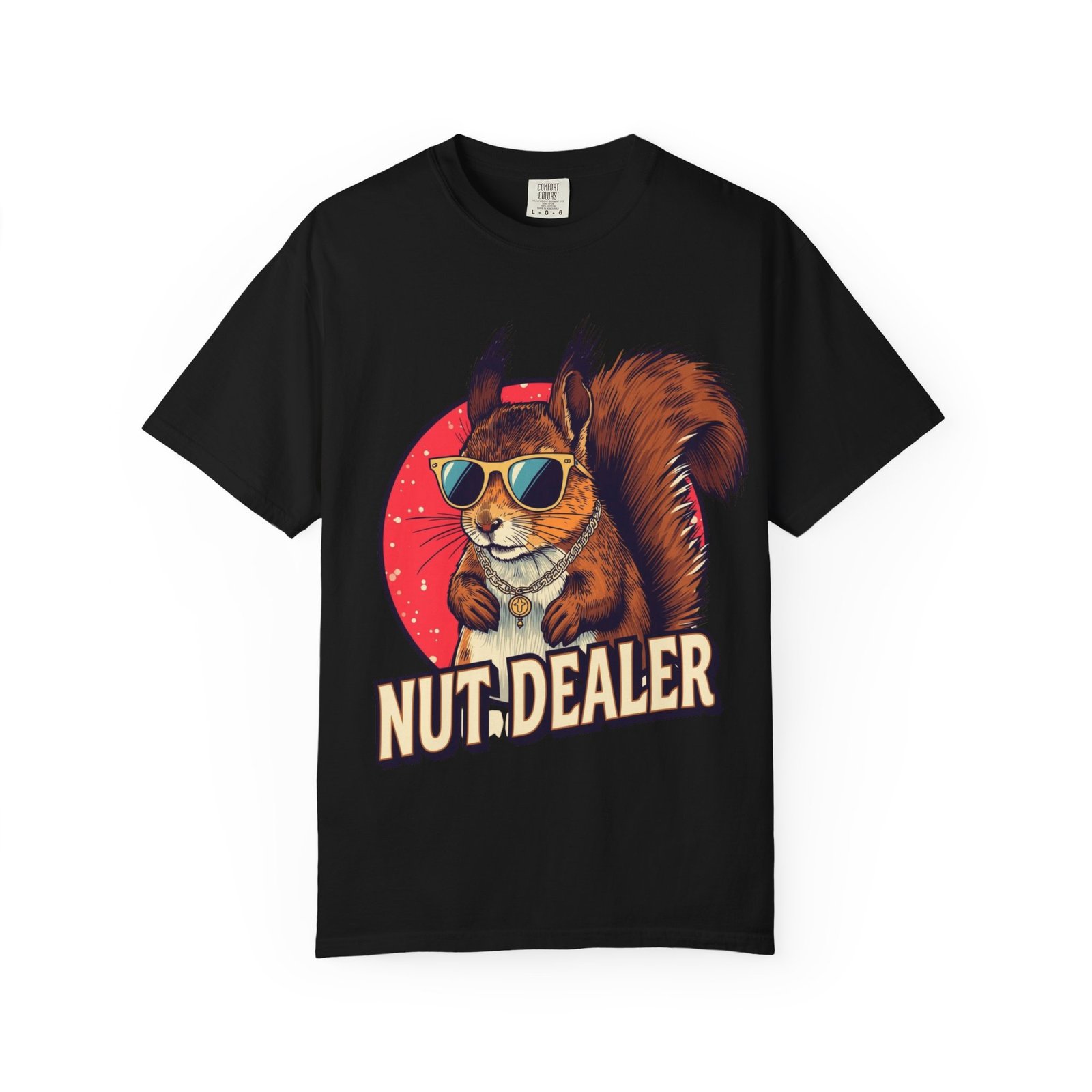 Nut Dealer Unisex Garment-Dyed T-Shirt | Funny Animal Tee, Squirrel Lover Shirt, Eco-Friendly Apparel, Unique Gift, Casual Wear - Image 4