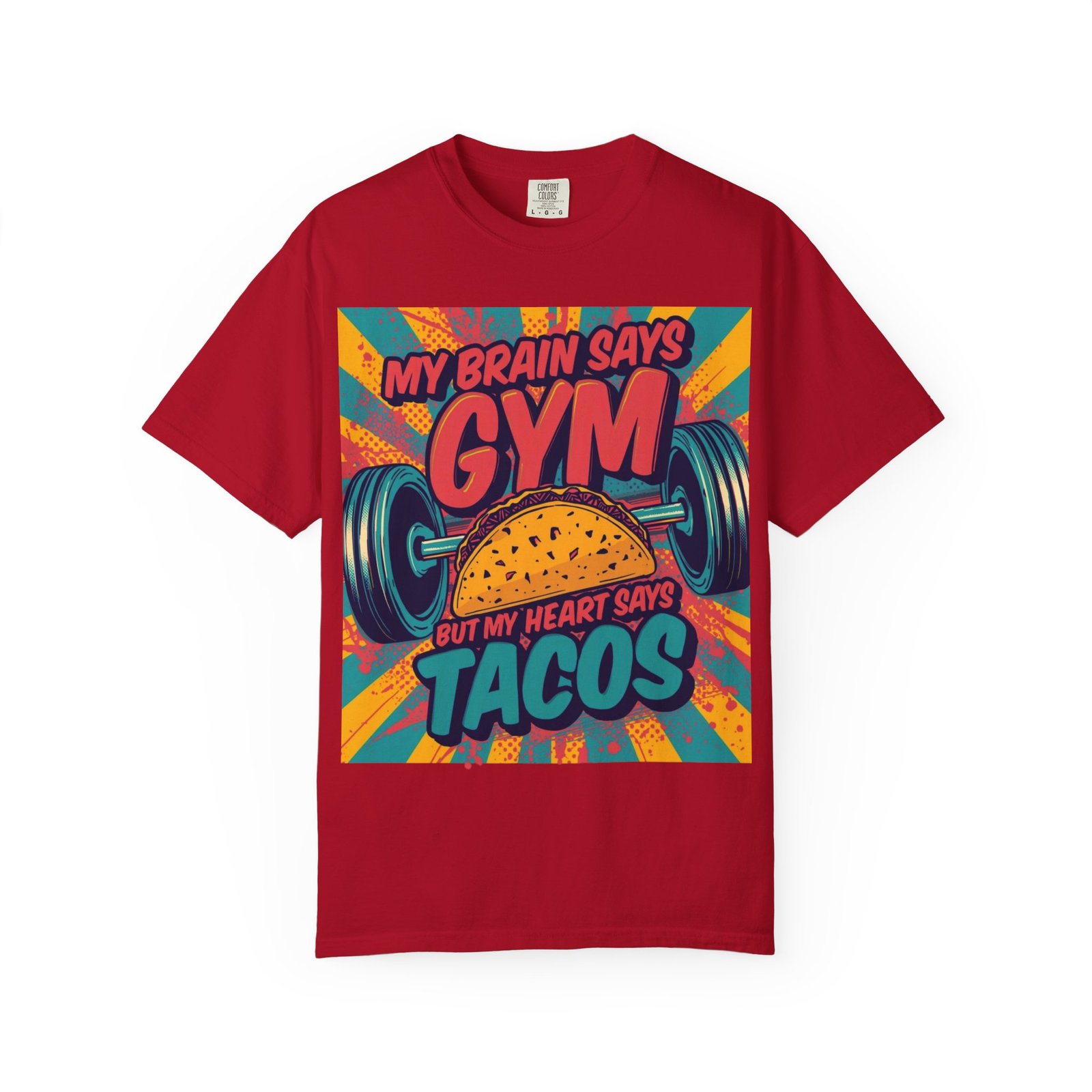 Funny Gym Taco T-Shirt, Unisex Workout Tee, Perfect Gift for Fitness Lovers, Taco Lovers, Gym Humor, Casual Wear - Image 5