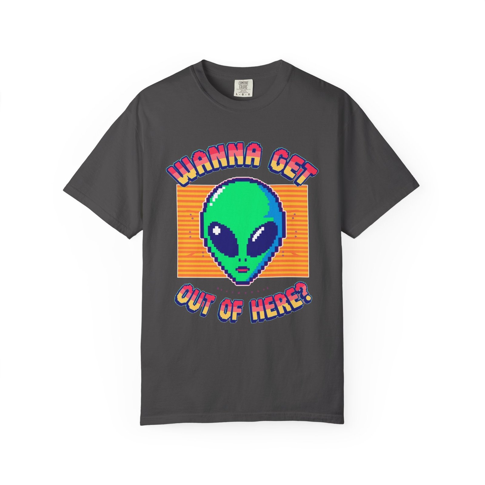 Retro Alien Graphic Tee, Cool T-shirt, Gift for Nerds, Casual Wear, Fun Statement Shirt, Unisex Alien Shirt, Sci-Fi Apparel - Image 9