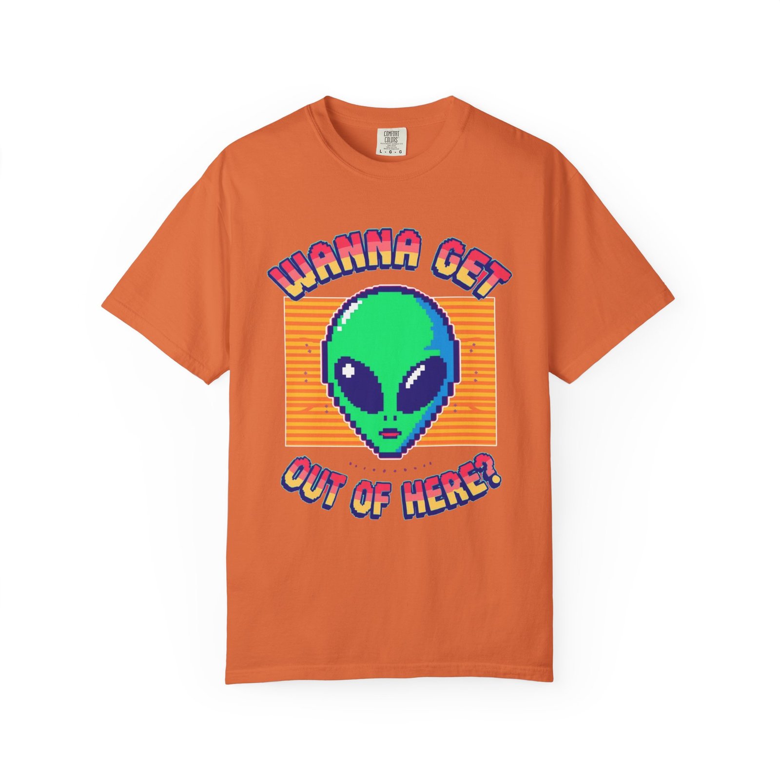 Retro Alien Graphic Tee, Cool T-shirt, Gift for Nerds, Casual Wear, Fun Statement Shirt, Unisex Alien Shirt, Sci-Fi Apparel - Image 2