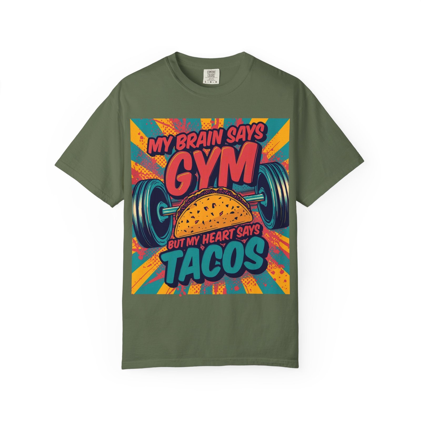 Funny Gym Taco T-Shirt, Unisex Workout Tee, Perfect Gift for Fitness Lovers, Taco Lovers, Gym Humor, Casual Wear - Image 3