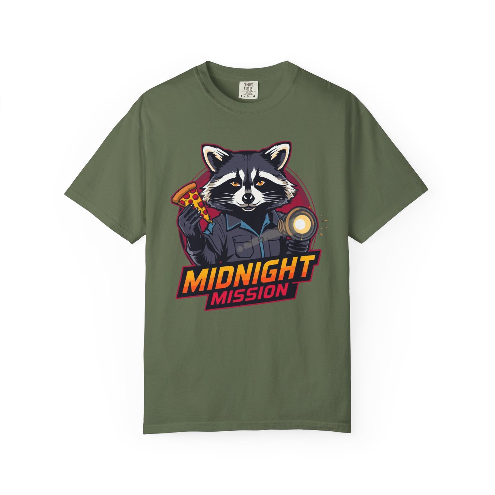 Cool Midnight Mission Raccoon T-Shirt, Unisex Casual Tee, Graphic Shirt for Gamers, Birthday Gift, Fun Adventure Apparel, Unique Graphic Tee - Image 4