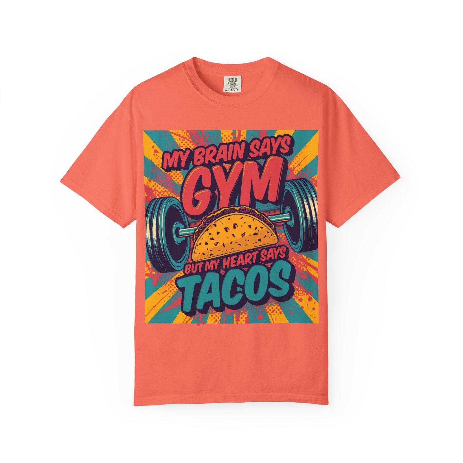 Funny Gym Taco T-Shirt, Unisex Workout Tee, Perfect Gift for Fitness Lovers, Taco Lovers, Gym Humor, Casual Wear - Image 2